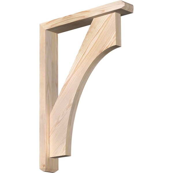 Ekena Millwork Westlake Craftsman Smooth Bracket w/ Offset Brace, Douglas Fir, 3 1/2"W x 20"D x 28"H BKT0402X20X28WTL04SDF - main